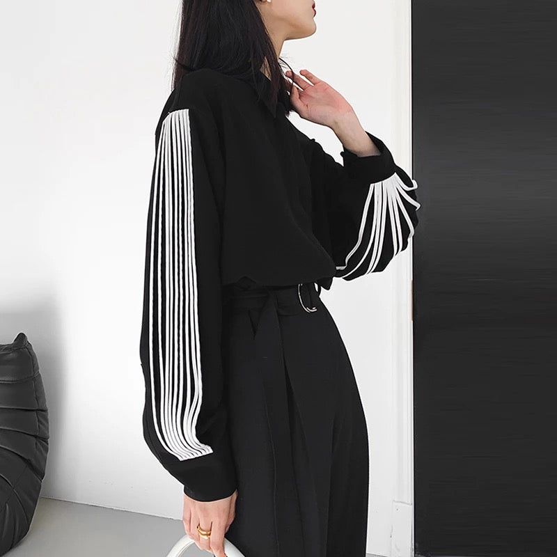 Contrast Black Shirt