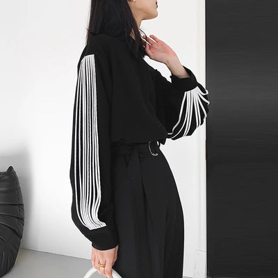 Contrast Black Shirt