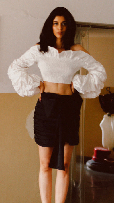 Ruched Crop Top
