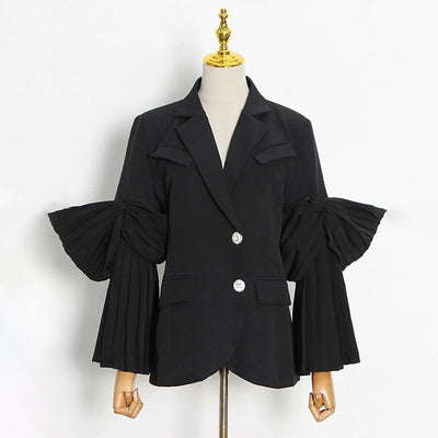 Ruched long sleeve Blazer