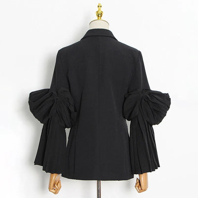 Ruched long sleeve Blazer