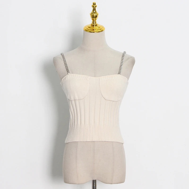 Two piece knit set - cream