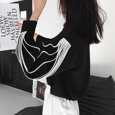 Contrast Black Shirt