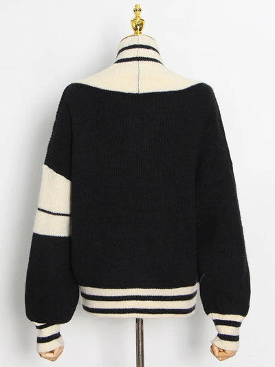 Striped Casual Knitted Sweater