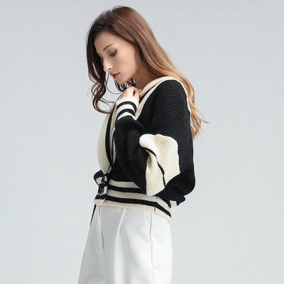 Striped Casual Knitted Sweater