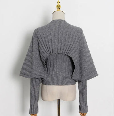 Two piece knit set - grey