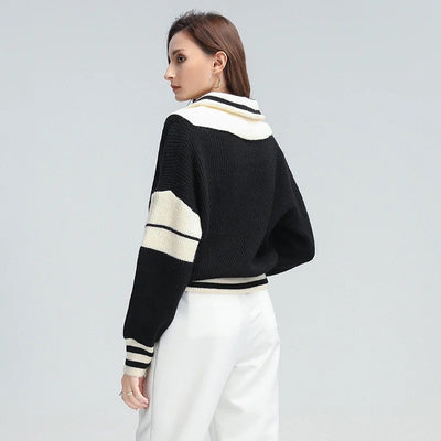 Striped Casual Knitted Sweater