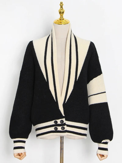 Striped Casual Knitted Sweater