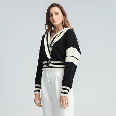 Striped Casual Knitted Sweater