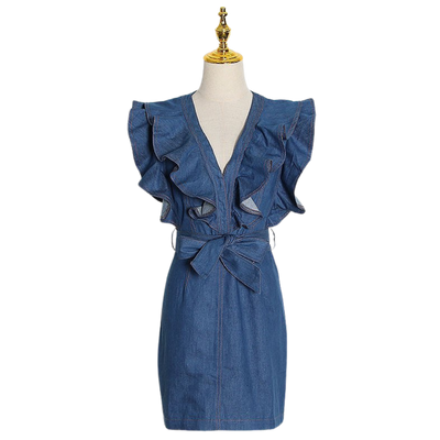 Dark Blue Denim Dress